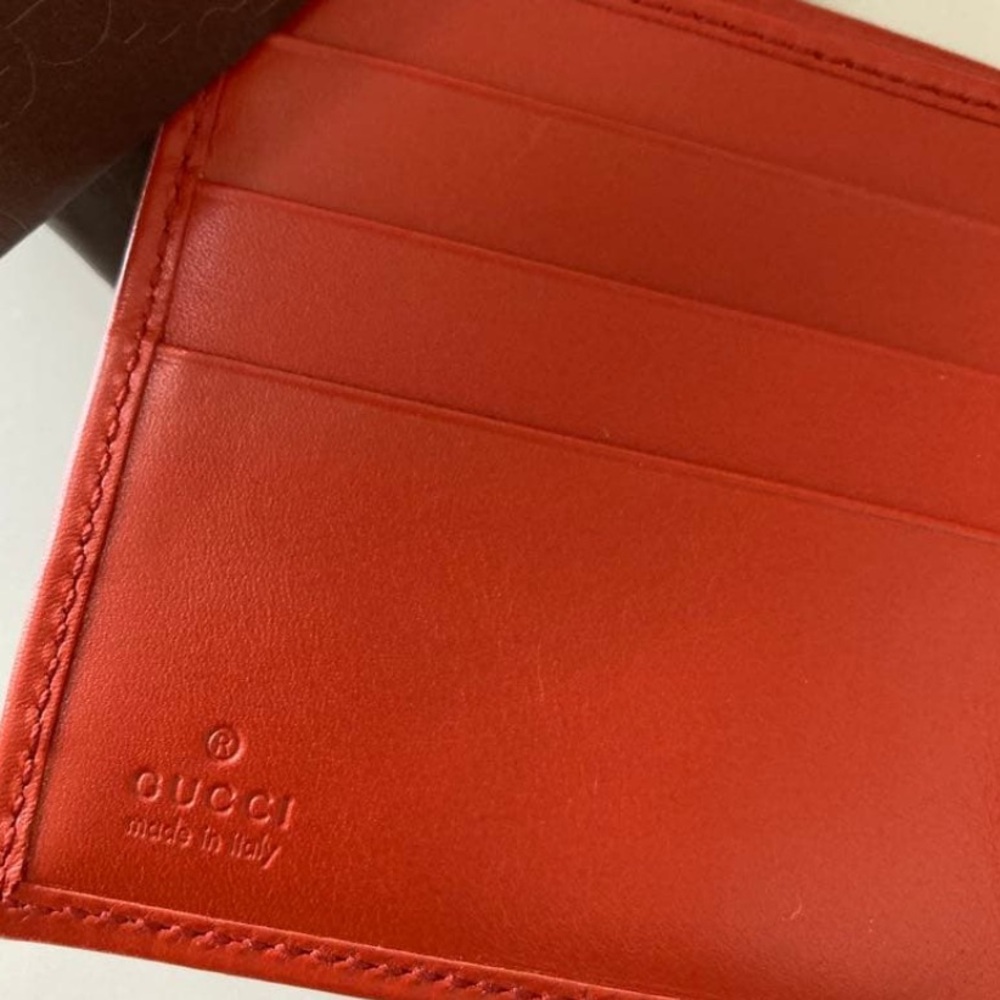 Gucci Red Quilted Leather Card & Key Wallet - Picture 3 of 7